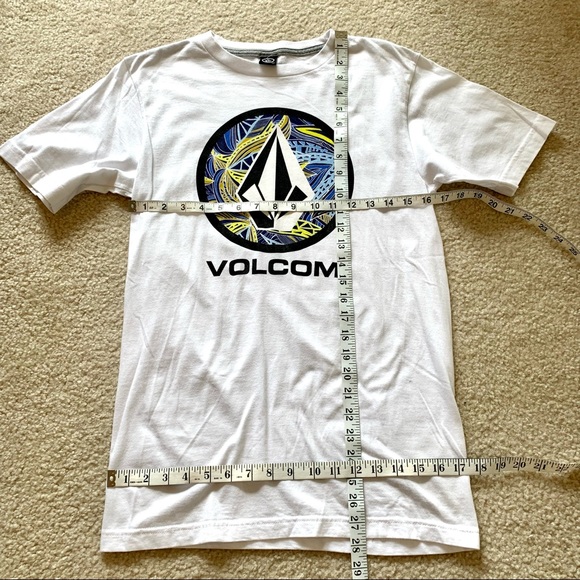 NWOT VOLCOM White Graphic Tee Shirt—SZ. Small - Picture 8 of 9